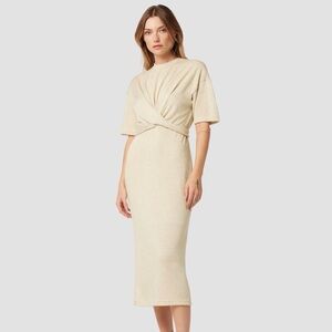 Hudson Jeans Cream Midi Dress
